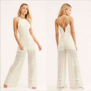 Free People crochet Jumpsuit